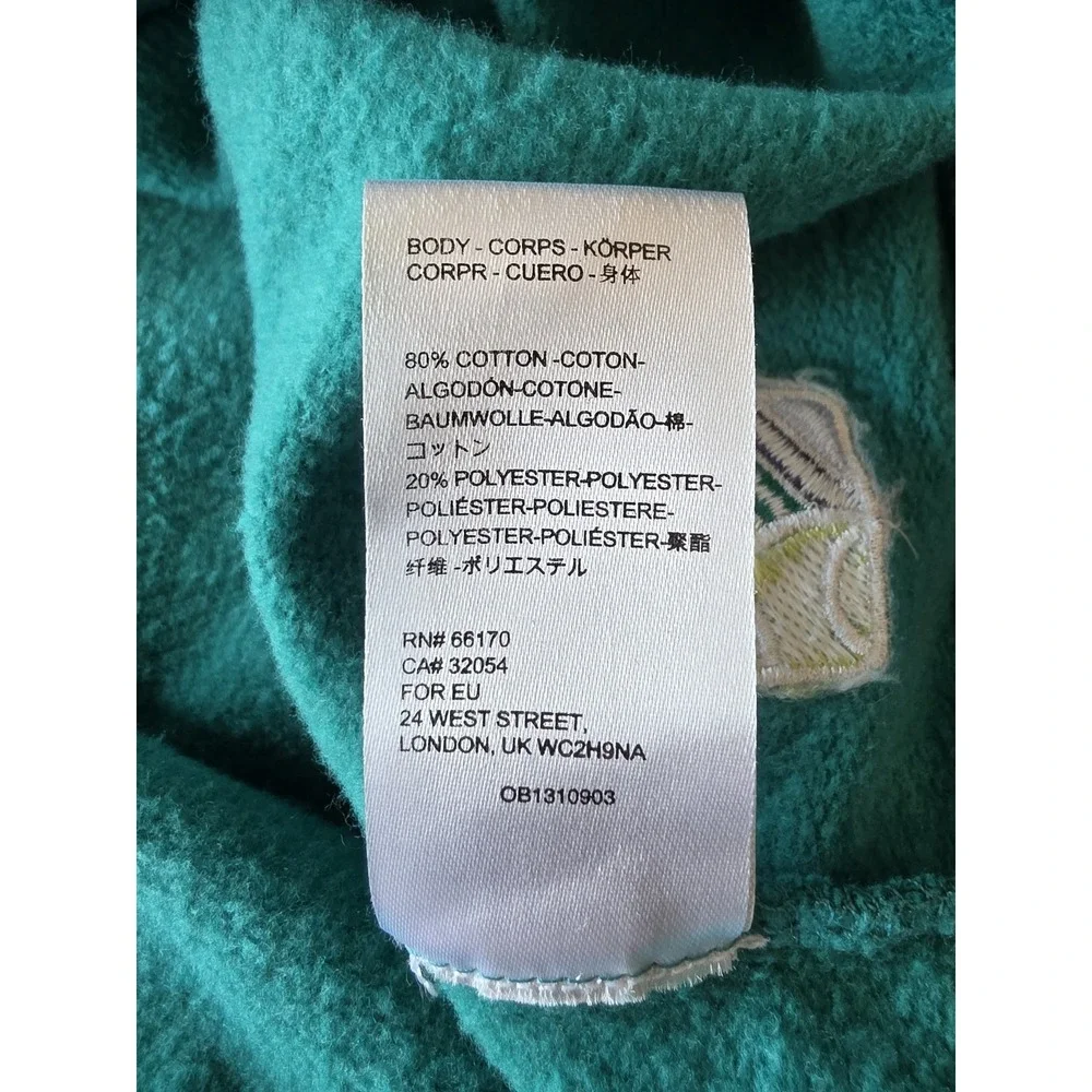 Urban Outfitters Sweatshirt S Colorblock Green Blue Yellow Pullover Retro Tennis